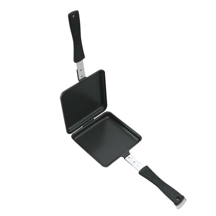ホットサンドメーカー IH 直火 フライパン 両面エンボス 鉄製トースターパン送料無料 ホットサンド 鉄 日本製 200v対応 鉄 ガス火 くっつかない 焦げ付かない 焦げない 34600 新生活 一人暮らし おしゃれ 下村企販【D】【B】のサムネイル