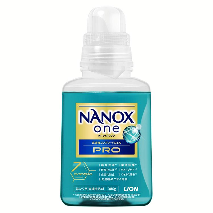 衣類用洗剤 日用消耗品 ナノックス NANOXone PRO 本体 380g ライオントップ 衣料用洗剤 洗浄力 nanox ..