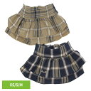 ジェメリ ペットウェア 可愛い LGW102 タータンチェックマナースカート Gemelli 犬 服 マナースカート マナーベルト おしゃれ おむつ 犬用 スカート かわいい お出かけ XS S M ベージュ ネイビー
