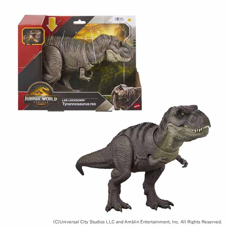 ジュラシック・ワールド ラボ襲撃！T-レックス ジュラシックワールド Tレックス ラボ襲撃 ティーレックス てぃーれっくす 恐竜 フィギュア ギフト マテルインターナショナル