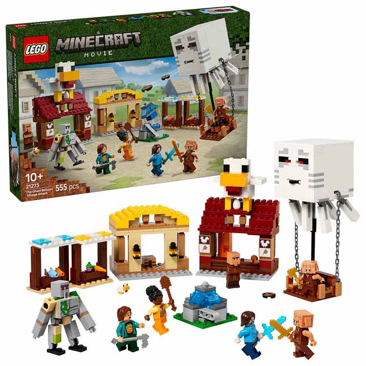 Blocks - ガストの村襲撃 21273おもちゃ 玩具 ブロック プレゼント 誕生日 クリスマス マイクラ マインクラフト ゲーム LEGO MINECRAFT