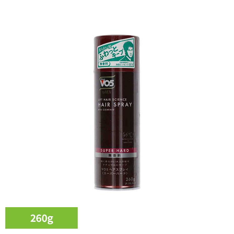 VO5 for men EXスプレー スーパーハード 260g 20409VO5 スプレー スーパーハード ヘアセット ヘアスプレー スプレイ ふわっとキープ 無香料 VO5