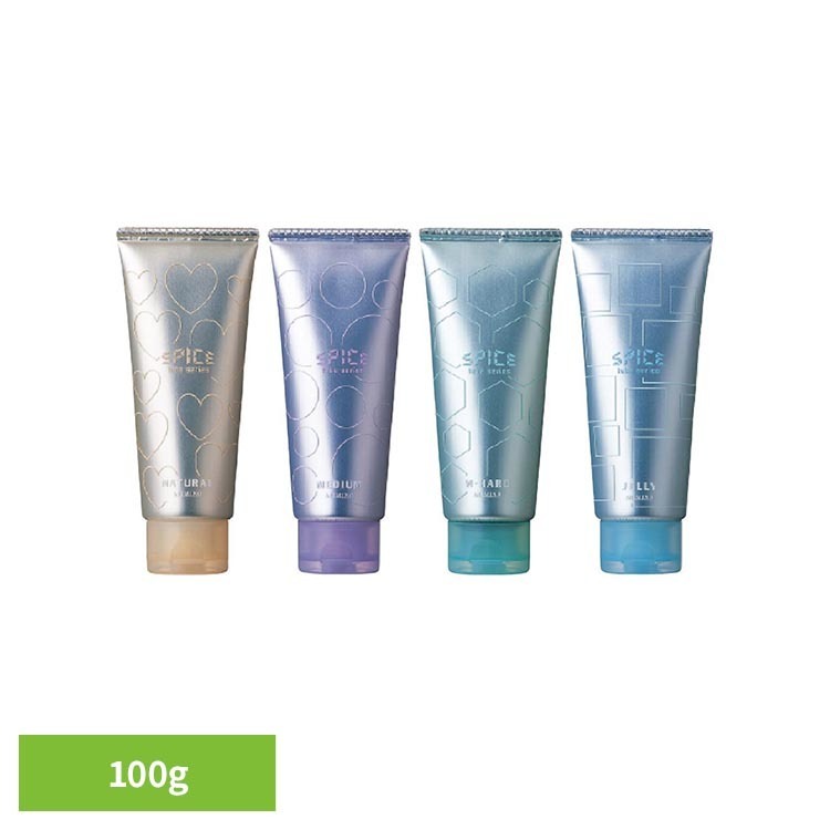 スパイスチューブ100g ヘアスプレー メンズヘア ヘアワックス ヘアメイク メンズワックス ツヤ感 ハードワックス マットワックス ヘアセット パーマ スパイスチューブシリーズ ナチュラル ミディアム Wハード ジェリー
