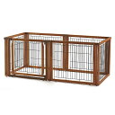 ペットサークル 大型犬 木製 リッチェル犬 ケージ サークル 3WAYサークル 6面 70H中型犬 おしゃれ サークル ゲート 仕切り ハウス ゲージ ペットケ...