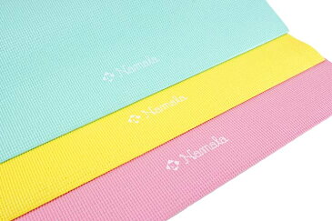 Namala ヨガマット3mm NA5053・NA5060・NA5077フィットネス トレーニング 運動 ナマラ エクササイズ 筋トレ ピラティス ストレッチ トレーニングマット 体幹 室内 部屋 Namala イエロー ピンク グリーン【D】