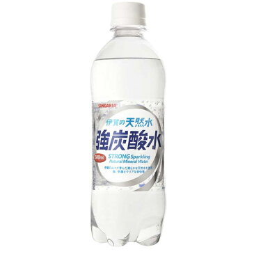 強炭酸水 炭酸水 500ml 24本 セット伊賀の天然水 強炭酸水 500ml まとめ買い 炭酸飲料 ドリンク ペットボトル 国産 伊賀の天然水炭酸水シリーズ スパークリング 500ミリリットル SANGARIA 日本サンガリア 炭酸水 プレーン レモン グレープフルーツ 0.5L 【D】