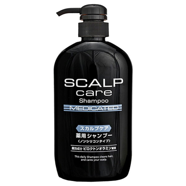 スカルプケア薬用シャンプー600mlシャンプースカルプシャンプー薬用男性用メンズ頭皮ニオイかゆみヘアケア日本製熊野油脂 D