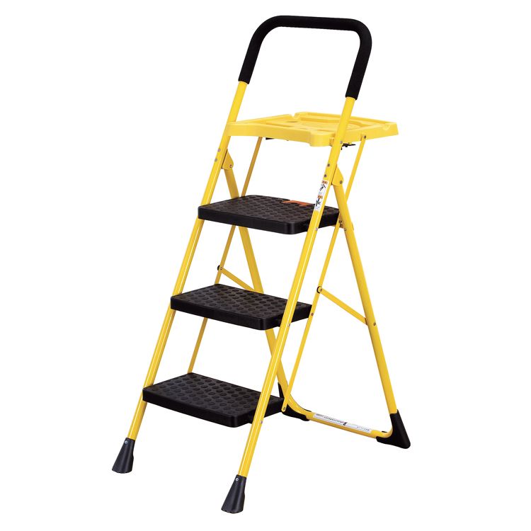 トレー付き脚立 3段 送料無料 折りたたみ【TD】【代引不可】