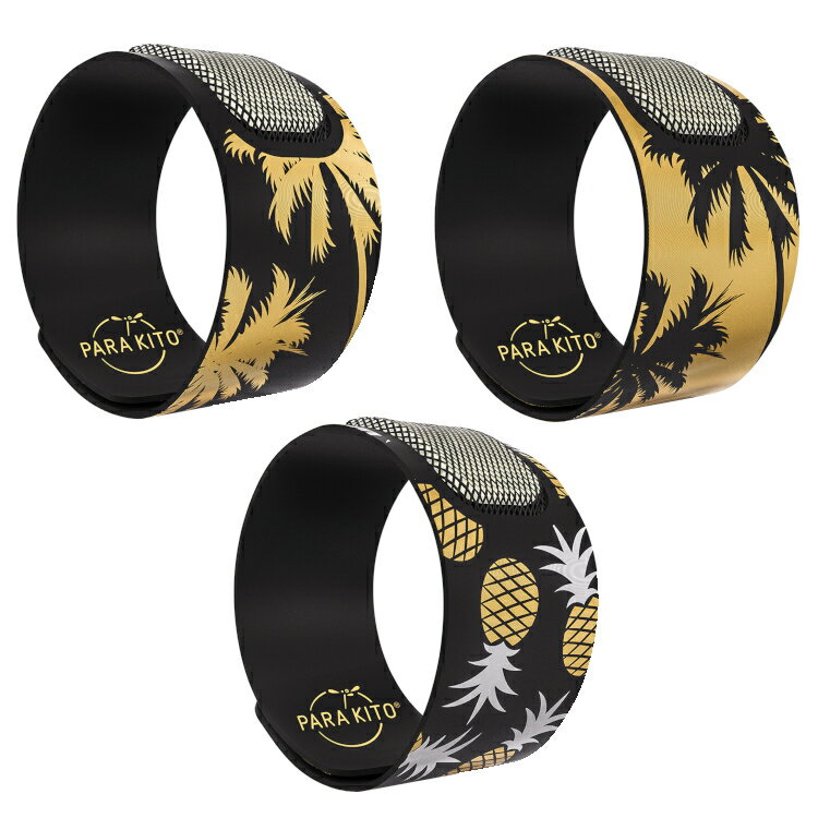 PARAKITO パラキート 虫よけ パーティバンド 薄型 人間用 虫除け リストバンド サイズ調整 犬の散歩 公..