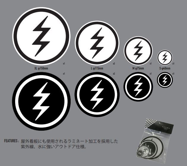 乐天商城 - ELECTRIC VOLT LOGO STICKER PACK 10枚入り　正規品　エレクトリック　ボルト　ロゴ　ステッカーパック　送料込み