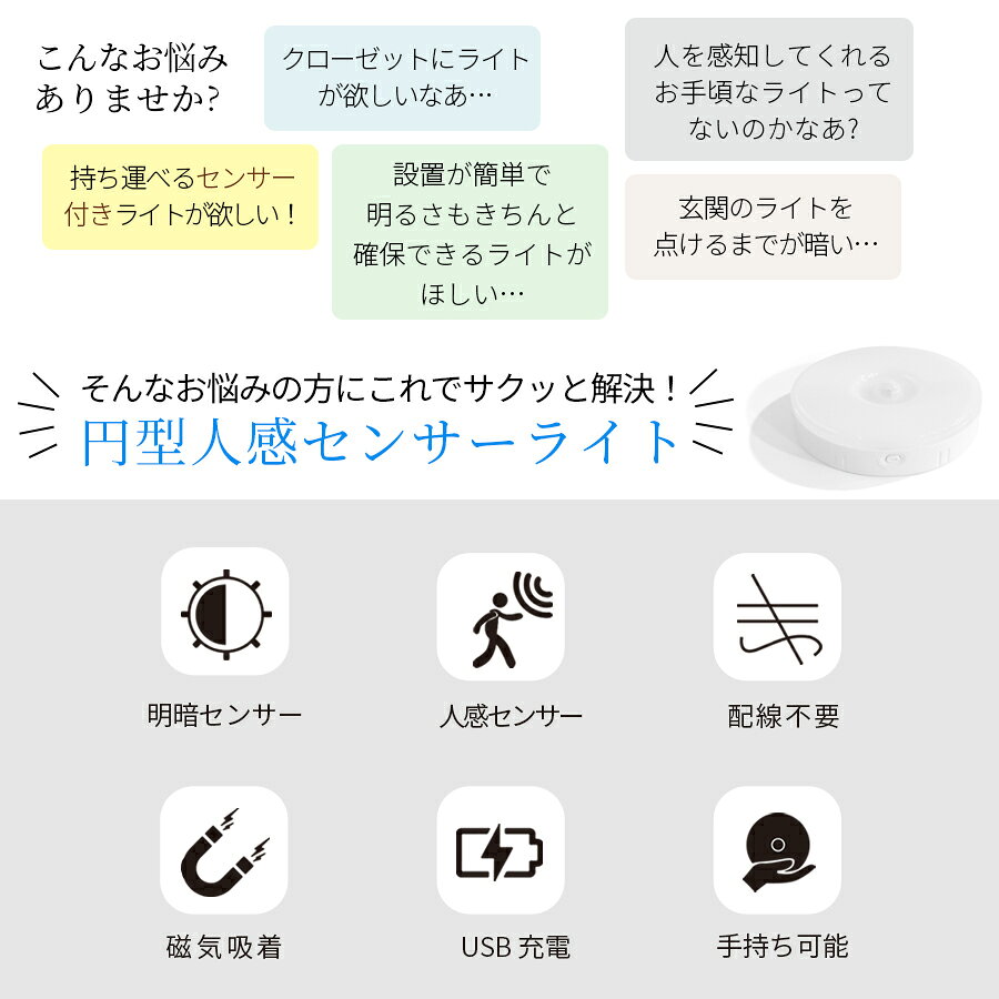 【2個セット】 センサーライト 人感センサーラ...の紹介画像2