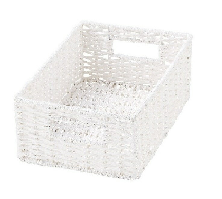 ちどり産業 ペーパーバスケット クォーター CH-403 ホワイト 【幅18×奥行26×高さ10cm カラーボックス対..