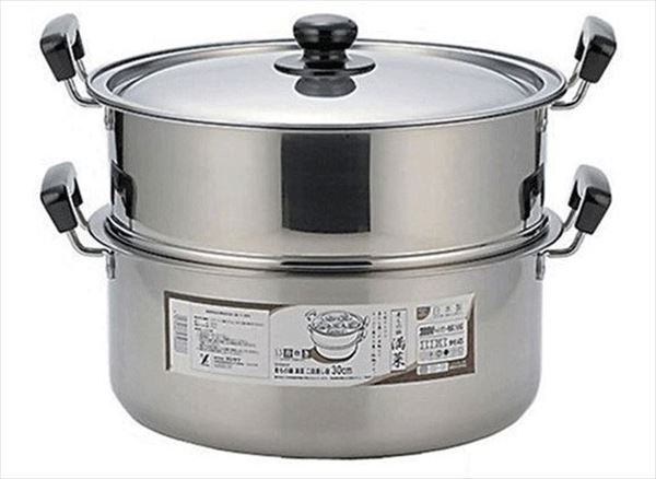 ヨシカワステン 満菜二段蒸し器 30cm SH9868