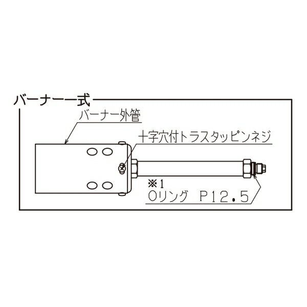 榮製機 草焼きバーナーKY-2500HB供給部品 1 バーナー一式 【代引き不可・配達時間指定不可・日祝日配達不可】 1