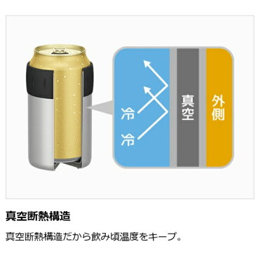 サーモス 保冷缶ホルダー JCB-352 BK ブラック 【350ml缶用】