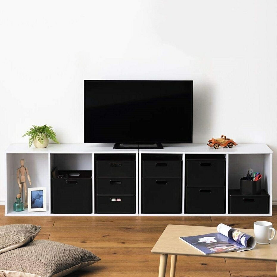 サンカ ナチュラ インボックス 横型 L フル NIB-YL BK ブラック 【幅26.3×奥行26.3...