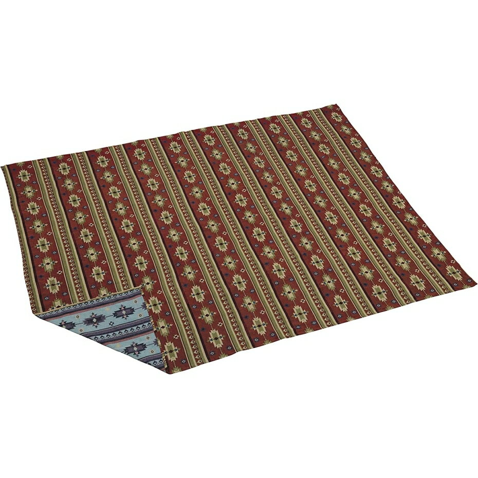 キャプテンスタッグ UP-2588 CSネイティブラグ 1820 レッド （180×200cm)