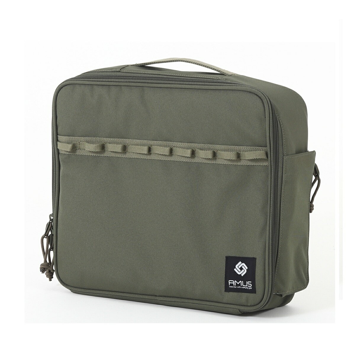 【アウトレット・在庫処分】AMUS(アームス) カセットコンロケース CG60-021 コーデュラ-Dカーキ 【幅40×奥行10×高さ33cm】