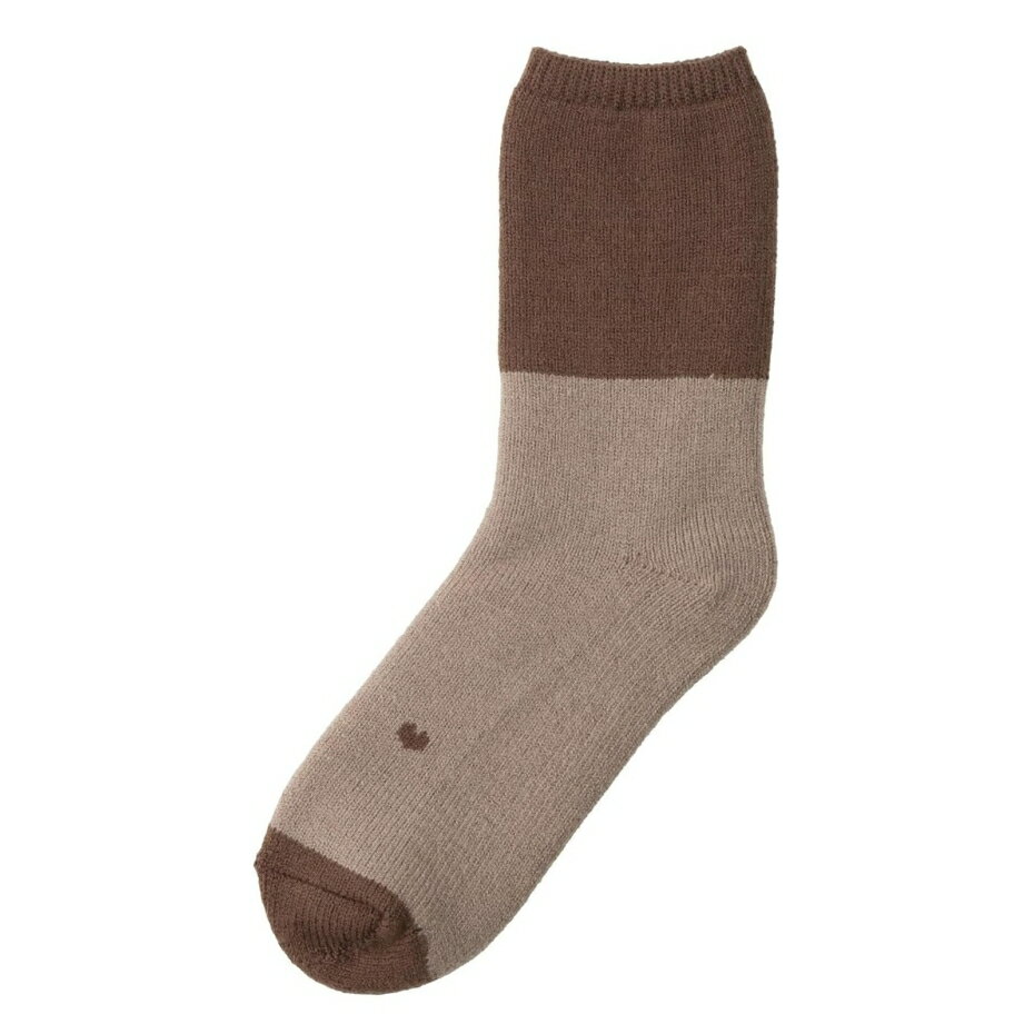 シービージャパン CB JAPAN あったか温ソックス tutum レディース ブラウン×ベージュ 目安サイズ23～25cm 【ポスト投函配送 ネコポス】