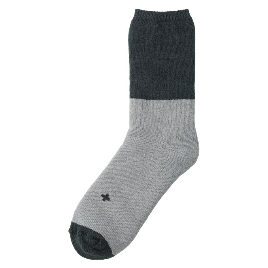 シービージャパン CB JAPAN あったか温ソックス tutum メンズ ダークグレー×グレー 目安サイズ25～27cm 【ポスト投函配送 ネコポス】