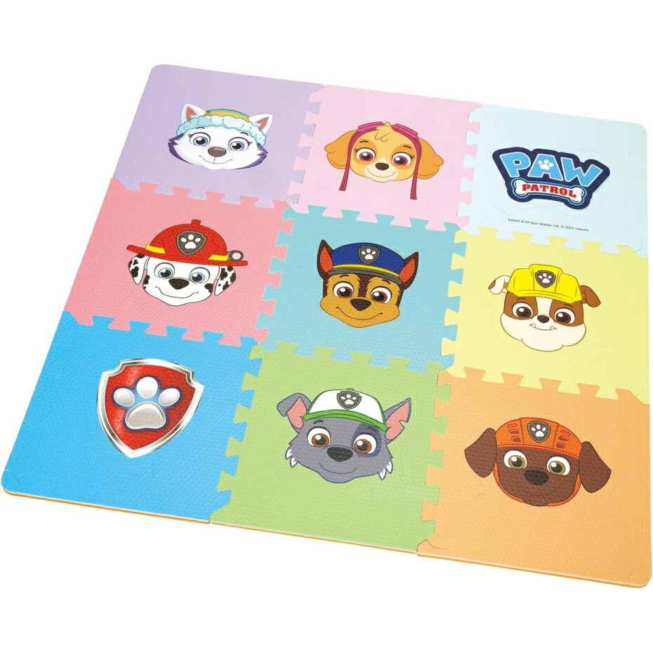 Skater スケーター IPZM1 パズルマット パウパトロール 男の子 女の子 プレイマット 床保護 安心 遊び場 衝撃 軽減 子供 汚れ