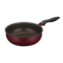 【アウトレット・在庫処分】 サーモス デュラブルシリーズ 炒め鍋 24cm KFH-024D R レッド 【ガス火・IH兼用】