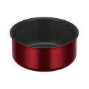 【アウトレット・在庫処分】 サーモス 取っ手のとれる鍋 18cm KOD-018 DR ディープレッド 【IH・ガス火兼用】