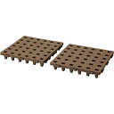 伸晃 Belca ジョイントパレット JP-3030BR2 BR ブラウン 30×30cm 2個セット