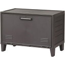 天馬 フィッツ ペグ キャビネット ワイド ダークグレー 【幅59.5×奥行35.5×高さ42.5cm】