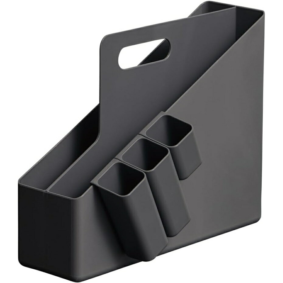 天馬 フィッツ キャリーファイルボックス ダークグレー【幅10×奥行33×高さ27cm】