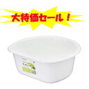 大特価セール!岩崎工業 Lustroware(ラストロウェア) 洗い桶(S)D型 ホワイトK-1647 少人数 銀イオン抗菌 スリット付き