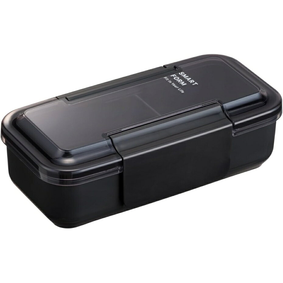 岩崎工業 Lustroware(ラストロウェア)イージーケアランチボックススリム1段 80 B-1492 ダークグレー 内容量800g