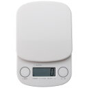 【宅急便コンパクト】ドリテック デジタルスケール 1kg 計測単位1g KS-642R WT ホワイト
