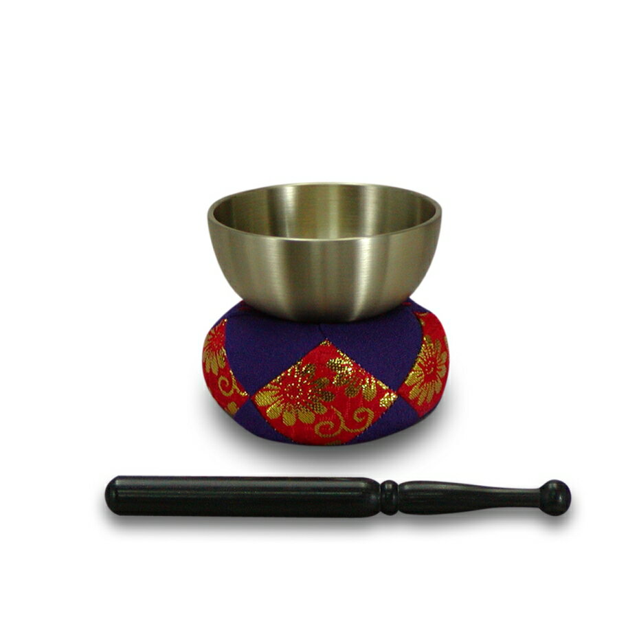 【アウトレット・在庫処分】橋本達之助工芸 TATSU-CRAFT ミニ仏壇 りんセット 桜【おりん×1・りん布団×1・りん棒×1】