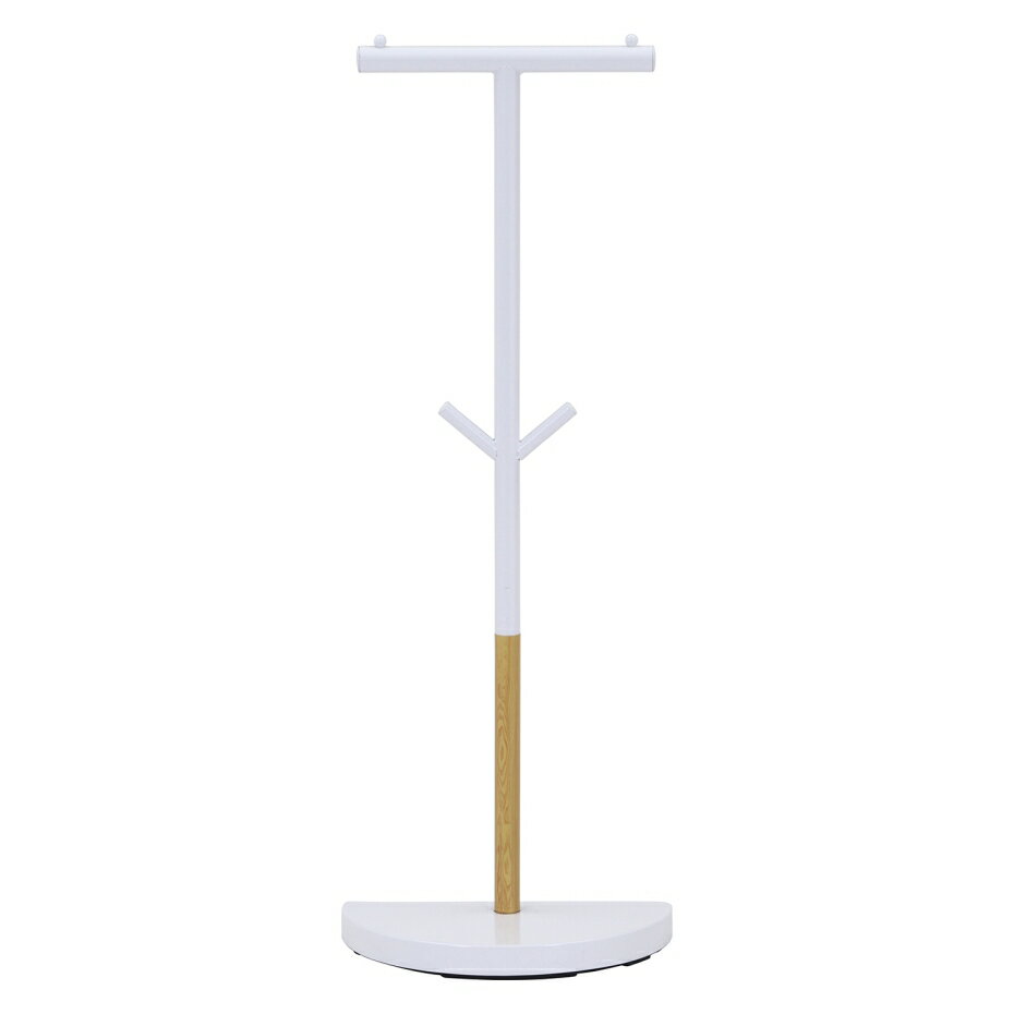 不二貿易 バックパックスタンド WH ホワイト 【幅33×奥行18×高さ90cm】