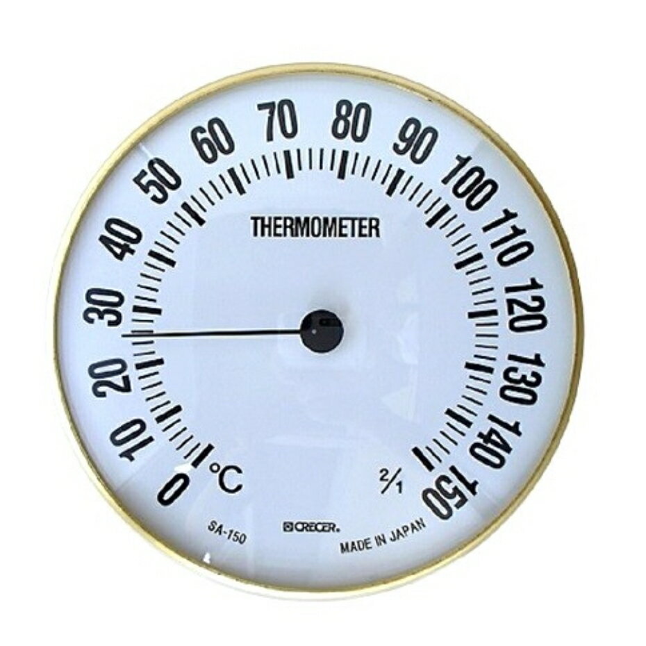 クレセル サウナ用温度計 SA-150 直径15cm【日本製】