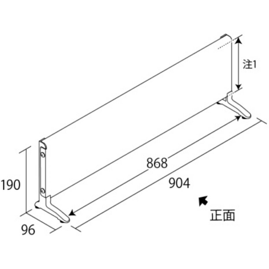田窪工業所 マグネットボードスタンド ハイタイプ MBH-60 【幅60.4×奥行13×高さ34.6cm】 [2]