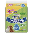 (まとめ)デオクリーン 純水99%ウェットティッシュつめかえ用 70枚×3個パック【×5セット】 (犬猫用品/お手入れ用品)