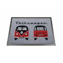 VW Collection ドアマット 玄関マット フロント&リア レッド BUDM03(3)