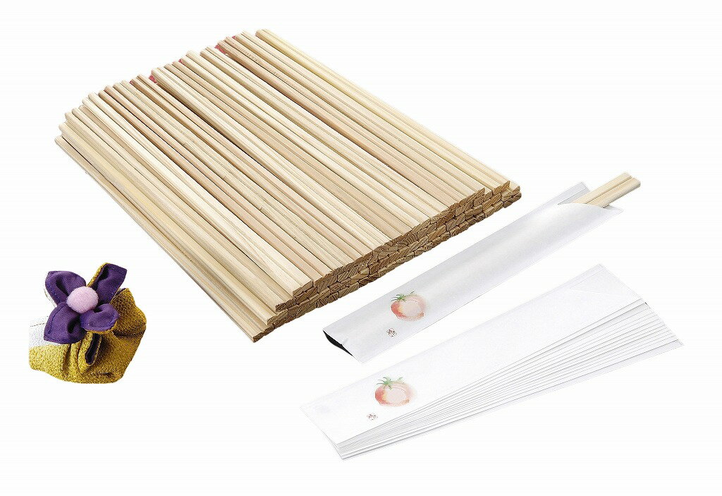 箸 日本製 杉元禄割箸 50膳組(箸袋15枚入) ギフト プレゼント