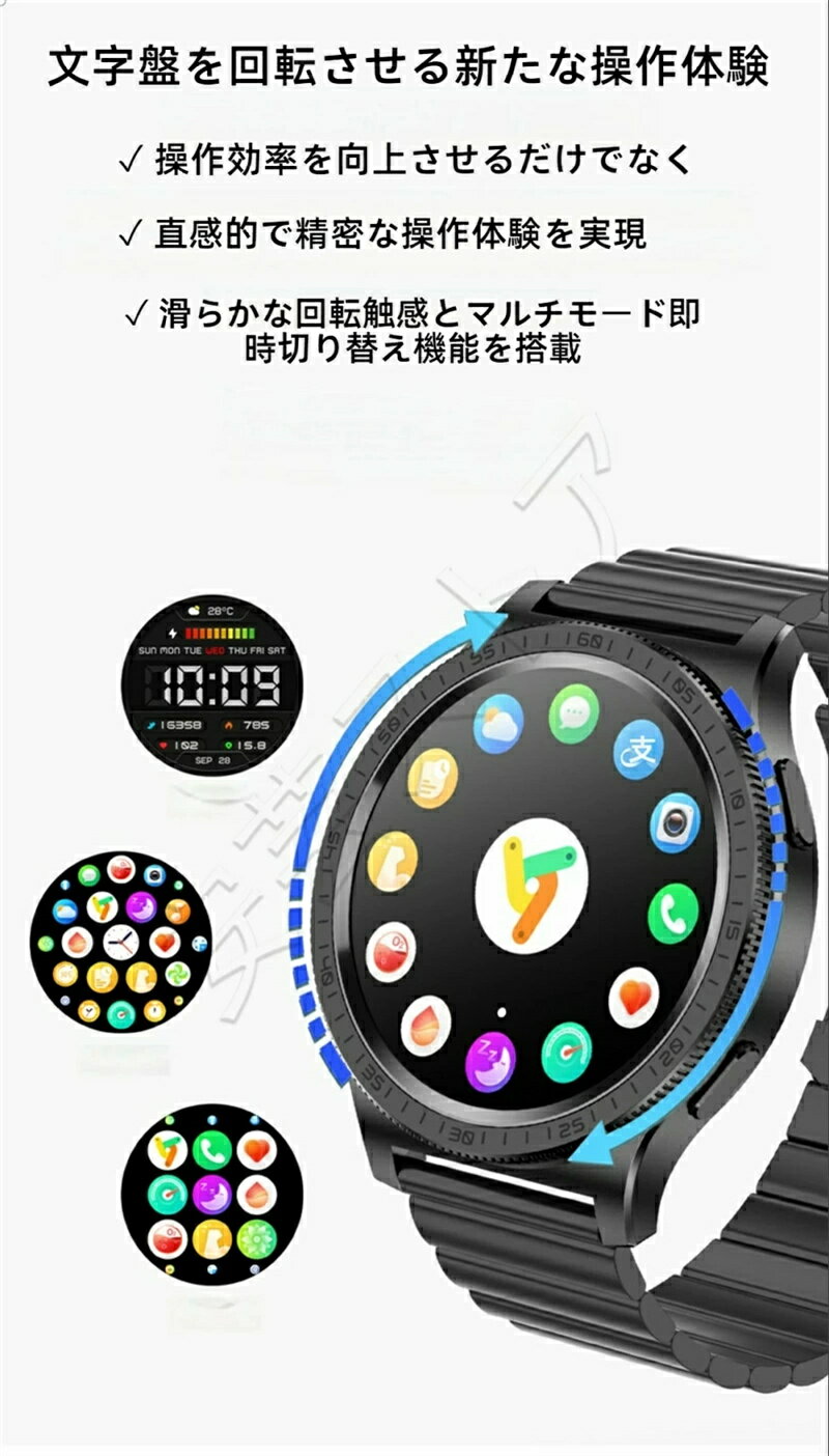 【2025年最新モデル 】スマートウォッチ 通話ができる 健康管理 万歩計 睡眠管理 LINE通知 腕時計 歩数計 比較 防水 GPS メンズ レディース フィットネス おすすめ SNS Android対応 iPhone対応 人気 プレゼント ギフト