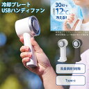 【即出荷商品】【冷却プレートUSBハンディファン】ハンディファン コンパクト 冷却プレート付き デスクファン 3段階風量調整 Type-C仕様 急速充電 熱中症対策 夏 扇風機 小型 携帯用 おしゃれ かわいい 小さい