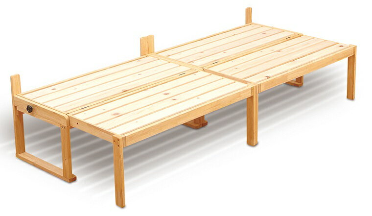 中居木工　ベンチベッド NK-2801 分割可能(フレーム丈)W950×L2080×H470mm(床下からフレーム305mm)　