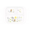 ランチプレート 軽い プラスチック製 キャラクター くまのがっこう ( クマの学校 クマ くま 割れない 食洗機対応 プレート お皿 皿 食器 子供 キッズ 仕切り皿 こども 子ども ランチ お子様ランチ 食洗機対応 電子レンジ対応 ベビー 離乳食 プレート 仕切り 抗菌 )