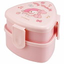 弁当箱 500ml 抗菌 三角 おにぎり 二段 ランチ ボックス 弁当 キャラクター サンリオ マイメロディ ( マイメロ お弁当箱 ランチボックス レンジ対応 キッズ レンジOK お弁当 おにぎり おむすび 弁当 二段 子供 日本製 日本 )(3)