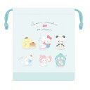 カミオジャパン サンリオキャラクターズ×もちもちぱんだ マチ付き巾着 キャラカフェ きんちゃく しわになりにくい 乾きやすい 165984