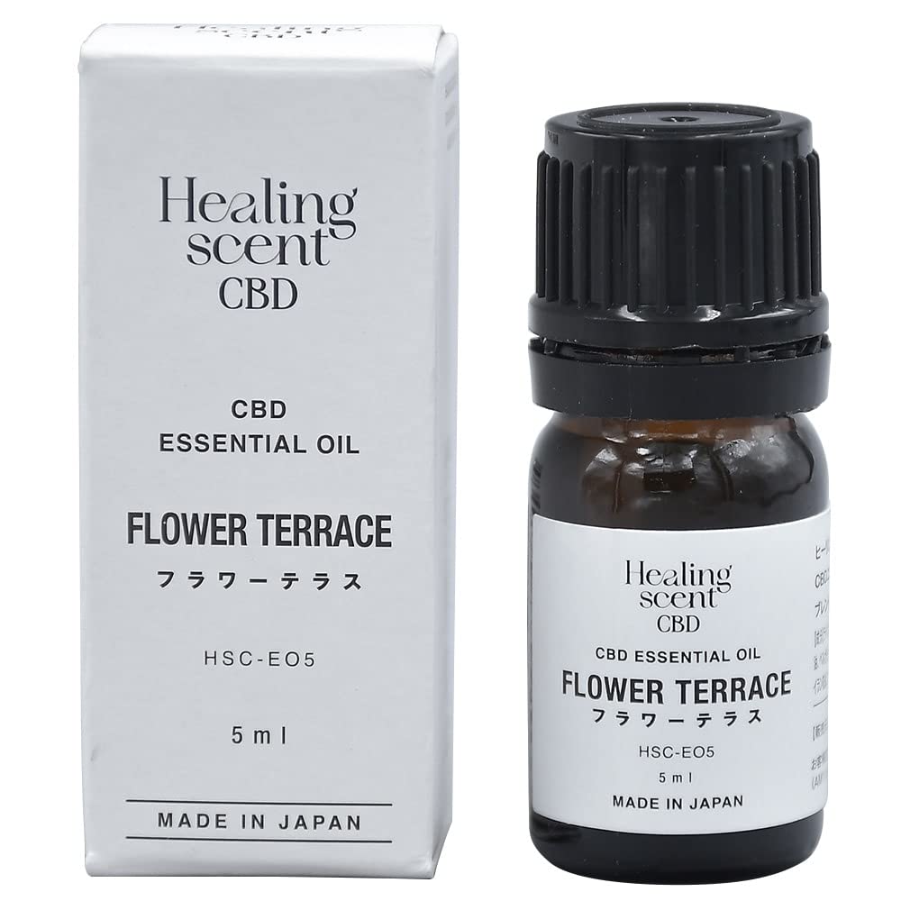 山善 YAMAZEN 日本製 CBD エッセンシャルオイル 精油 アロマオイル カンナビジオール 5ml フラワーテラス
