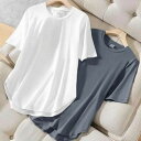 ラッシュガード 速乾 2枚セット Tシャツ 通気性 汗染み対策 tシャツ ドライ 軽量 半袖 冷感Tシャツ レディース ビッグシルエット 夏 薄手 UVカット ...