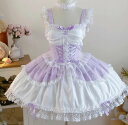 Lolita系 メイド服 ワンピースjskOP日常写真舞台変装 ロリータ トップス 萌え レディース ゴスロリ ロリータファッション変装トップス ウエディン ワンピース花嫁洋服 吊りスカート