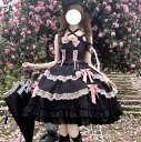 Lolita opワンピースjsk日常写真舞台変装 ロリータ トップス 吊りスカート花嫁洋服ティアードスカートハロウィンハ ロリータファッション変装トップス ゴスロリ 萌え